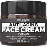 Viking Revolution Mens Anti Aging Face Cream - Mens Face Moisturizer for Men with Hyaluronic Acid, Aloe Vera, Vitamin E - Wrinkle Cream for Men with Vitamin B5, Green Tea (2 Fl Oz)