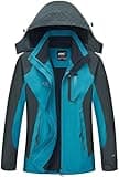 Diamond Candy Women's Waterproof Rain Jacket with Hood Lightweight Outdoors Raincoat