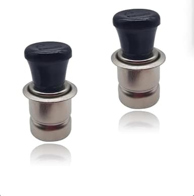 XIZAKEE 2 PCS Car Cigarette Lighters, Metal Pop-Out Cigarette Lighters,12V Lighter Heater Plug Replacement, Universal Auto Heats Fast Accessories, for Most Cars, Trucks, SUVs (Multicolored)
