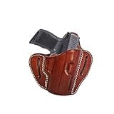 Sig P365 OWB Concealed Cary (CCW) Holster, Right Hand Draw, 100% Genuine Leather & Handmade, Compatible with Sig P365, Ruger LCP 380, SW Bodyguard (Brown)