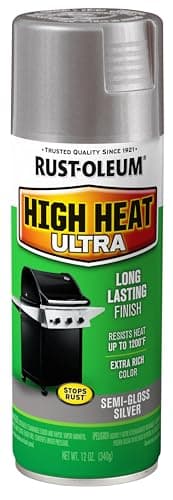 Rust-Oleum 270201 High Heat Ultra Spray Paint, 12 oz, Silver