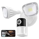 ieGeek Floodlight Camera, 5MP Outdoor Home Security Light with Cameras, 5G/2.4G WiFi Wired Flood Light Cam with Smart Motion Sensor/Siren, Color Night Vision, 2 Way Audio, 24/7 Record,Works w/Alexa