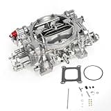 LEAPTREND 1407 Carburetor for Edelbrock 750 CFM, Compatible with Corvette GMC Dodge Silverado Cadillac, Square Bore 4-Barrel Air Valve Secondary Manual Choke