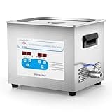 JIEJING 10L Ultrasonic Cleaner 40kHz Heated Sonic Cleaner Machine for Carburetor Engine Parts Jewelry Circuit Board 3D Print etc
