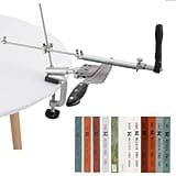 RUIXIN PRO RX-008 Fixed-Angle Knife Sharpener Kit System with 12 Whetstones, Stainless Steel Professional Precision Adjust Knife Sharpener Tool, Complete Angle Adjustable Knife Sharpening System