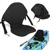 YIWENG Cushioned Seat, Kids High Back Kayak Seat with Back Support, Universal Fit, Black