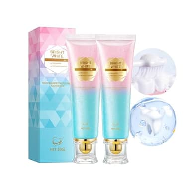 Niacinamide Whitening Toothpaste (Pack of 2) - Cleans Stains and Strengthens Teeth, Reduces Gum Problems, Freshens Breath, Mint Flavored Without Fluoride for Sensitive Teeth