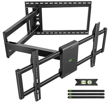 USX Mount Long Arm TV Wall Mount for Most 42-95 inch TV 40 Inch Extension Full Motion TV Mount，Pre-Assembled Wall Mount with Swivel and Tilt Up to 150lbs Fits 8″/12″/16″/24″ Studs VESA 800x400mm
