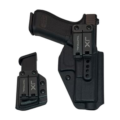 JX Tactical Original Fat Guy Holster IWB Right Hand Draw Compatible with Glock 19 - Concealed Carry and Pistol Mag Pouch Double Stack - with Monoblock Bundle