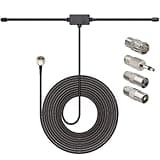 TECHTOO FM Radio Antenna FM Antenna Compatible for FM Radio Home Stereo Receiver AV Audio Video Home Theater Receiver Stereo Receiver of Pioneer Onkyo Yamaha Marantz Bose Wave Music System (Kit3)