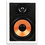 Micca M-8S 2-Way in-Wall Speaker, 10.0"(W) by 14.1"(H) Cutout, Home Theater, Whole House Audio, Indoor or Covered Outdoor, 8" Woofer, 1" Tweeter, White, Paintable, Each
