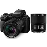 Panasonic LUMIX S5IIX Mirrorless Camera with LUMIX S 20-60mm f/3.5-5.6 Lens and LUMIX S 85mm f/1.8 Lens