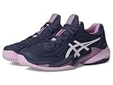 ASICS Women's Court FlyteFoam 3 Tennis Shoes, 8.5, Indigo Fog/White