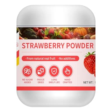 GaoGaoFen Strawberry Powder 9.17oz/260g,sugar free,Freeze Dried Dehydrated Strawberry Powder Source for Baking, Drinks, Flavoring,Smoothies, Beverages
