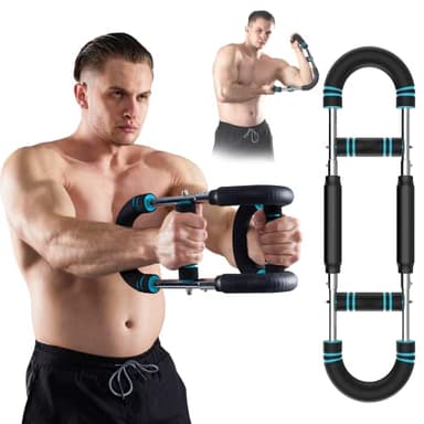HOTWAVE Twister Arm Exerciser,Adjustable Spring Workout Bar, Forearm Triceps Chest Enhanced Exercise Strengthener,Portable Home Fitness Equipment