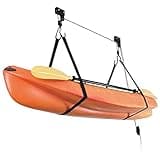 ASMSW Kayak Ceiling Storage Bike Ceiling Mount Kayak Hoist Lift Storage Garage Pulley System for Canoe Paddleboard Bike Ladder 100 lbs Capacity with Straps