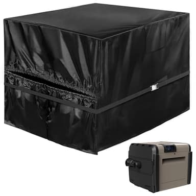 PAMASE Pool Heater Cover - 39.4" L*33.5" W*27.6" H Pool Pump Cover for Winter, PVC Coated 420D Heavy Duty Antifreeze Equipment Shade fits Hayward, Insulation Rainproof Snowproof