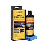 LOCBONDSO Plastic Restorer for Cars, Back to Plastic Restorer Black, Car Plastic Trim Restorer - Automotive Plastic Restorer for Car Interior, Vinyl, Rubber, Plastic 150ml /5 fl oz