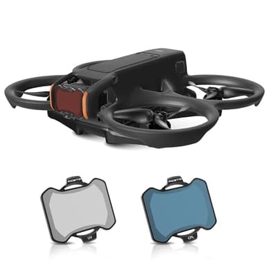 RCGEEK ND Filters Set for DJI Avata 2 Accessories, 2 Pack Plastics Gimbal Camera Len Filters for DJI Avata 2 (CPL, UV)