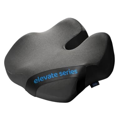 Everlasting Comfort Elevate Series Doctor Recommended Memory Foam Seat Cushion for Office Chairs & Car - Ergonomic Office Desk Accessories - Cushions for Tailbone Pain Relief, Sciatica