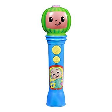 eKids Cocomelon Toy Microphone, Toy for Toddlers with Built-in Music, Designed for Fans of Cocomelon Toys