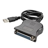 USB DB25 25Pin Male to Female Printer Parallel Port IEEE 1284 LPT Adapter Converter Cable Cord Parallel Port Converter