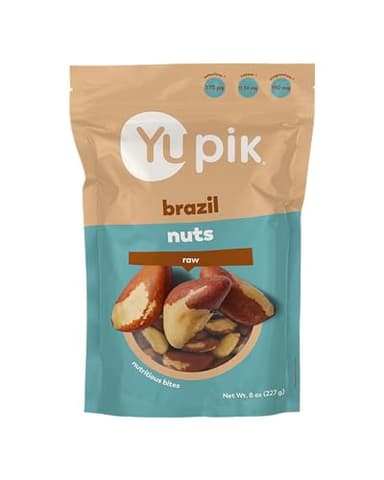 Yupik Raw Brazil Nuts, 8 Oz, Gluten-Free, Kosher, Shelled, Unsalted, Unroasted, Raw Nuts, Nutritious Healthy Snacks, Rich in Selenium