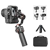 hohem iSteady MT2 Gimbal Stabilizer for Camera, 4 in 1 3-Axis Gimbal for Mirrorless/Compact Camera/Action Camera/Smartphone, OLED Display, Compatible for Canon/Sony/Nikon/iPhone