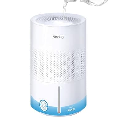 AEOCKY Mist-Free Evaporative Humidifier, No White Dust for Baby, 4.5L Humidifiers with Auto, Dry Filter, Self-Clean, Power & Sleep Mode, Timer for Bedroom, Home, Nursery