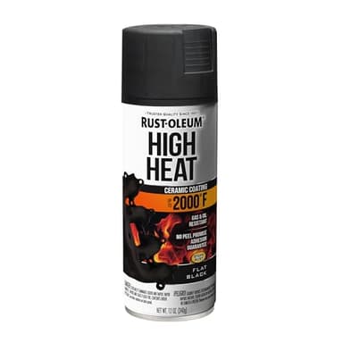 Rust-Oleum 248903 Automotive High Heat Spray Paint, 12 oz, Flat Black