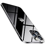 Purluct for iPhone 15 Pro Slim Case,Paper-Thin Transparent Finish Skin Back Case [Non Yellowing] Ultra Protective Cover with Camera Protection 6.1 Inch (Clear)
