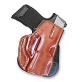 Masc Premium Leather Paddle Holster Fits Standard Sigg P365 with Out Rail 9mm Micro Compact 3.1''BBL, Right Hand, Brown #1329#