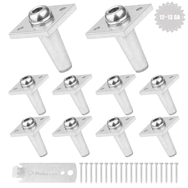 Mabeeze One-Way Anchor Vise for Grape Trellis – 10 Pack Heavy-Duty Wire Tightener for 12-13 Gauge with Screws – Secure Vineyard, Arbor, and Fence Tensioning