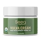 Seeq Wellness Organic Vulva Balm, Intimate Skins Care, Menopause Support, Relieves Feminine Dryness, Itching, Burning, Redness, Irritation - All Natural - 2 oz