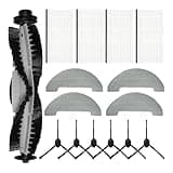 Brush Filter Mop kit Replacement Parts for XIEBro HR101 / HR1010 / K10 Robot Vacuum Accessories 1 Main Brush 6 Side Brush 4 HEPA Filter 4 Mop Pad