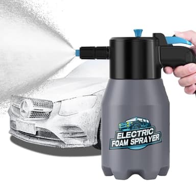 aokway Electric Foam Sprayer Car Wash, Pump Sprayer Battery Powered Rechargeable for Garden, Car Foam Sprayer for Cleaning Detailing Handheld Spray Foam Gun