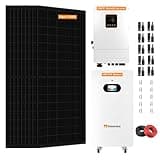 10KWH 10KW Hybrid Solar System Complete Kit 10PCS*550W Solar Panel (5500W) + 1Set 48V 10KW Split Phase Inverter with MPPT Controller + 1Set 10KWH Lithium Battery