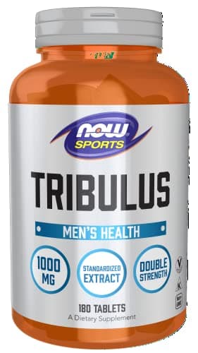 NOW Foods Sports Nutrition, Tribulus (Tribulus terrestris) 1,000 mg, Double Strength, Men's Health, 180 Tablets