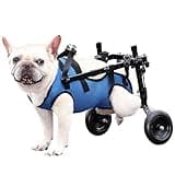 Huimpet Dog Wheelchair for Back Legs, Dog Wheelchair for Small Dog, Adjustable Pets Cart with Wheels, Doggy Wheelchairs for Disabled Hind Legs, Dog Leg Brace and Hip Support (Medium)