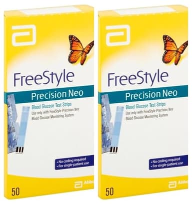 Blood Glucose Test Strips Made for Precision - 'Neo only, 100 Cts