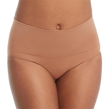 SPANX SPANXshape Everyday Shaping Brief - Core Control Shapewear Underwear - Invisible Under Clothes - Seamless Design - Naked 3.0 - Large