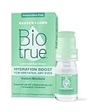 Biotrue Hydration Boost Eye Drops, Preservative Free, Soft Contact Lens Friendly for Irritated and Dry Eyes from Bausch + Lomb, Naturally Inspired, 0.33 FL OZ (10 mL)