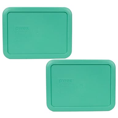 Pyrex 7210-PC 3-Cup Light Green Food Storage Replacement Lid (2-Pack) - Made in USA