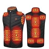 Heated Vest USB Electric Heated Vest Heated Jacket Winter Vest for Outdoor Motorcycle Camping Fishing Skiing