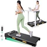 UREVO Walking Pad with Incline, Treadmills for Home with Dual Shock Absorbing, Under Desk Treadmill with Remote Control, 265 Lbs Capacity