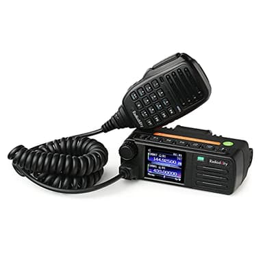 Radioddity DB-25D Pro Dual Band DMR Mobile Radio, 20W VHF UHF Ham Amateur Radio Digital Transceiver with GPS APRS, 4000CH 500,000 Contacts, Dual Time Slot Tier II Vehicle Car