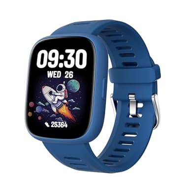 TICTIKY Smart Watch for Kids with Location Tracker (iOS Only), Fitness Tracker with Step Counter, Pedometer, Heart Rate, Sleep Tracker, IP68 Waterproof, Puzzle Games, Kids Watch for Boys 5-12