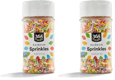 365 by Whole Foods Market, Rainbow Sprinkles, 2.75 Ounce, vegan (Pack of 2)