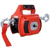 LMAOSS Portable Drill Winch, Drill Powered Portable Winch with 40 Feet Alloy Steel Wire Rope, 750 LB Pulling Capacity Portable Handheld Drill Winch for Lifting and Dragging