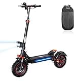Electric Scooter Adults, 50/43/40 Miles Long Range, 38/28 MPH Top Speed, Commuting and Off-Road Electric Scooter with Turn Signals, Double Braking Systems, APP and Storage Bag